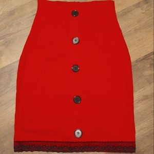 Rockabilly pencil skirt